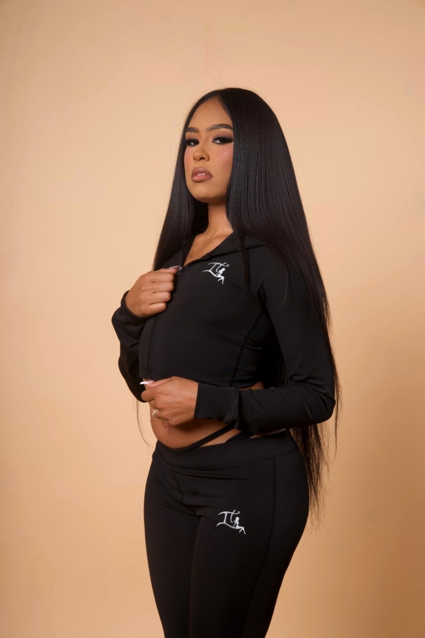 "IT GIRLZ" zip up sweater